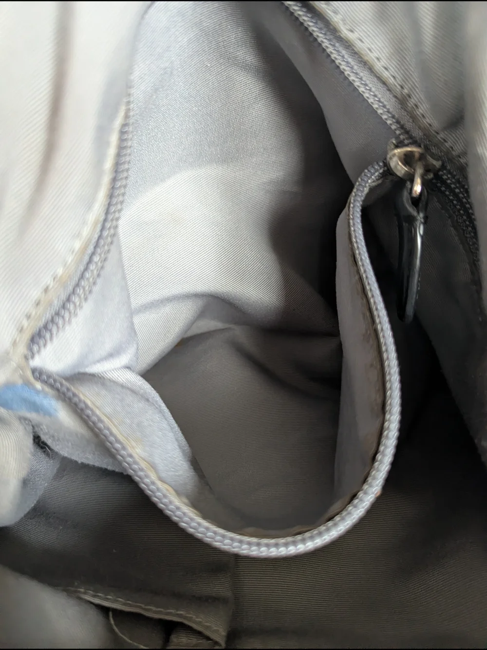 Coach Khaki and Black Signature Canvas Hobo with Tassel